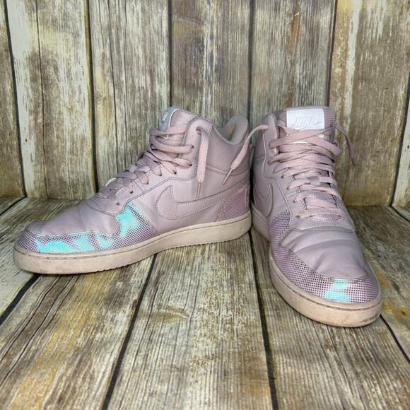 Nike Court Borough Mid SE Style 916793 601 Lavender Iridescent Womens Sz 11 - Picture 1 of 8